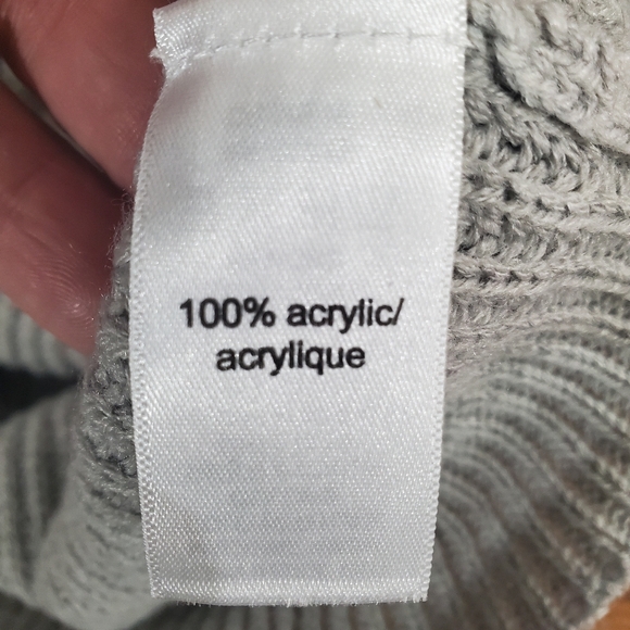 Grey Cardigan Fray Hem Size Large - Picture 5 of 6